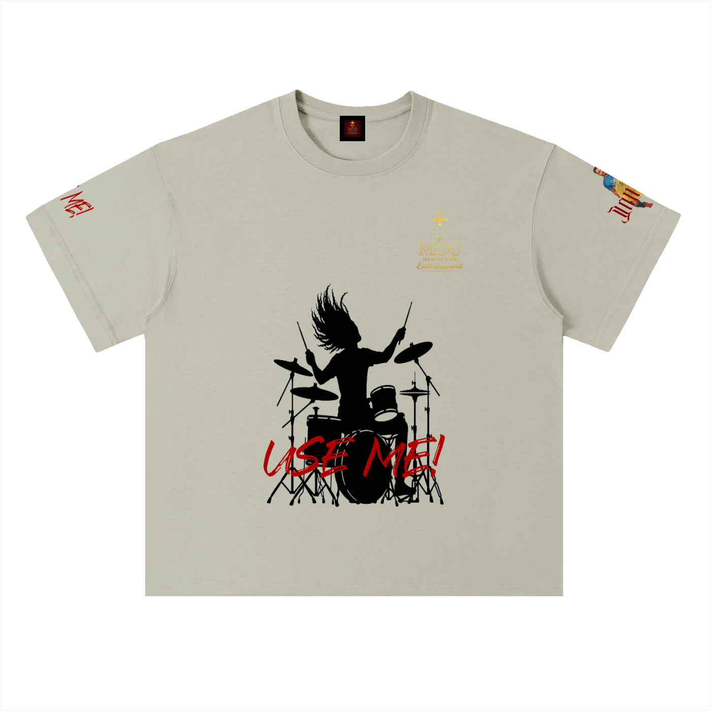 Use Me Drummer (Black) - Cotton T-Shirt