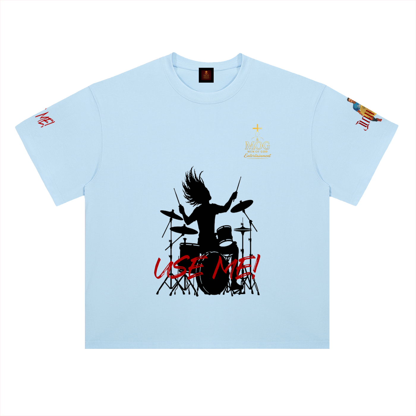 Use Me Drummer (Black) - Cotton T-Shirt