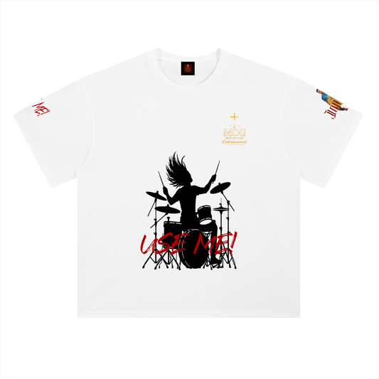 Use Me Drummer (Black) - Cotton T-Shirt