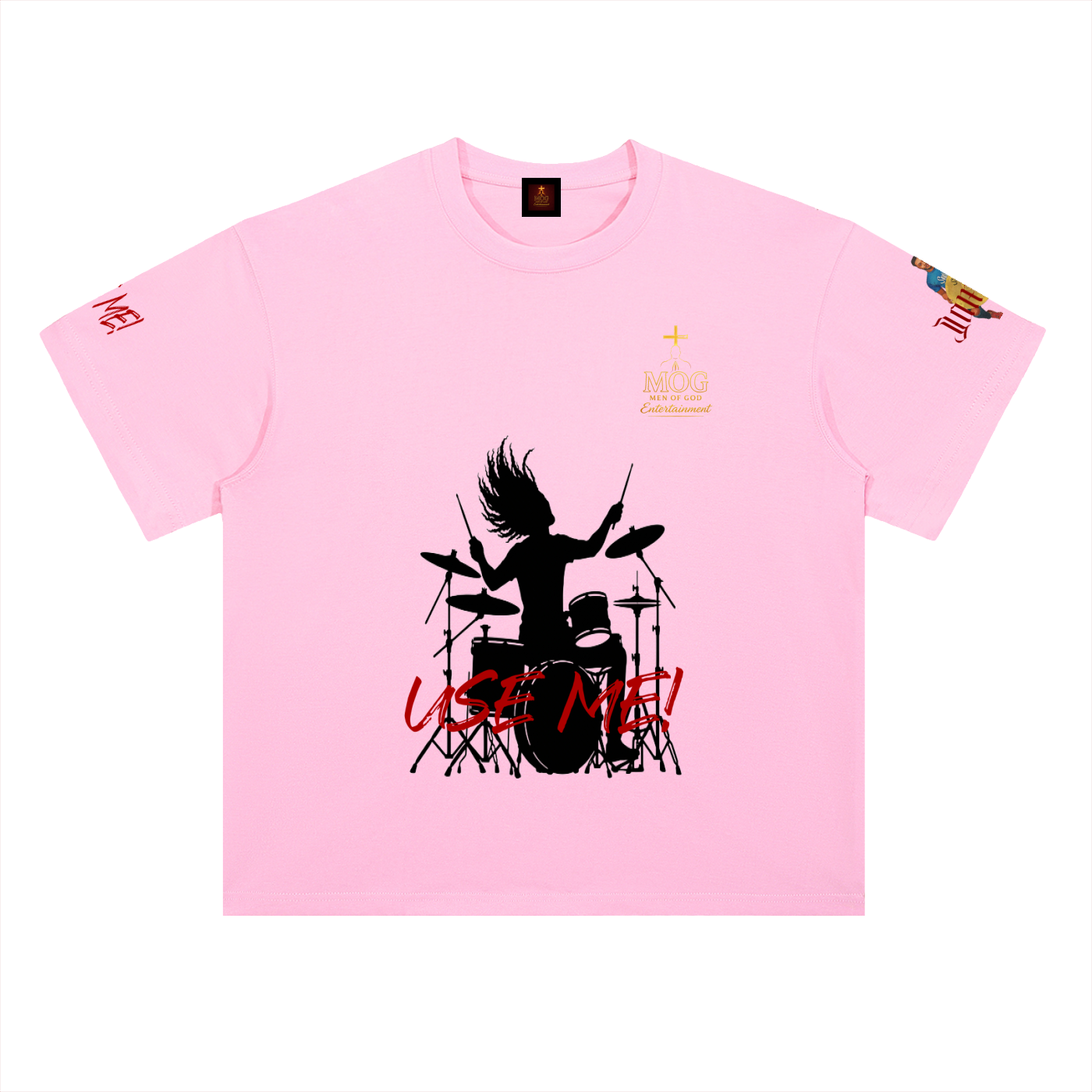 Use Me Drummer (Black) - Cotton T-Shirt