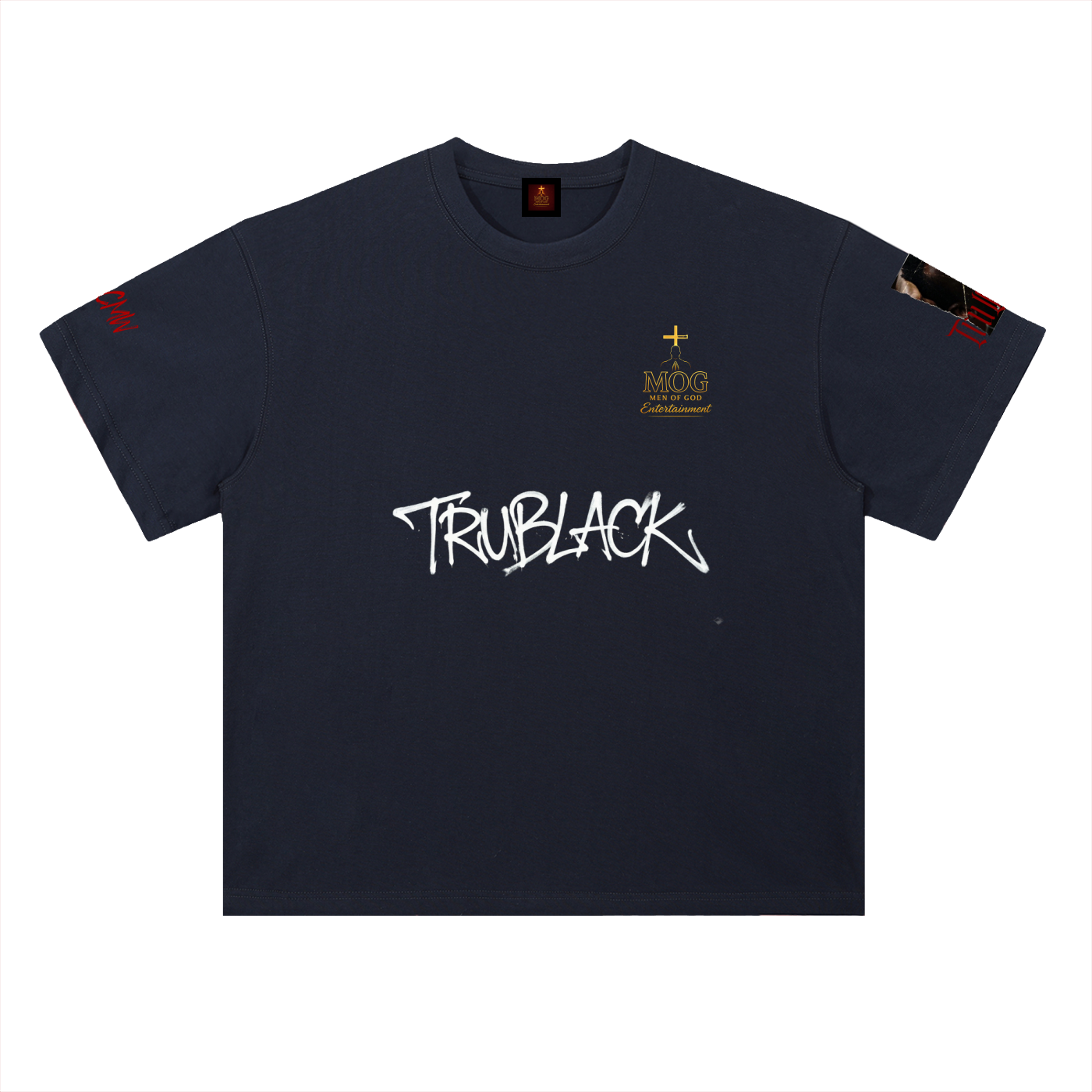 TruBlack (White) - Cotton T-Shirt