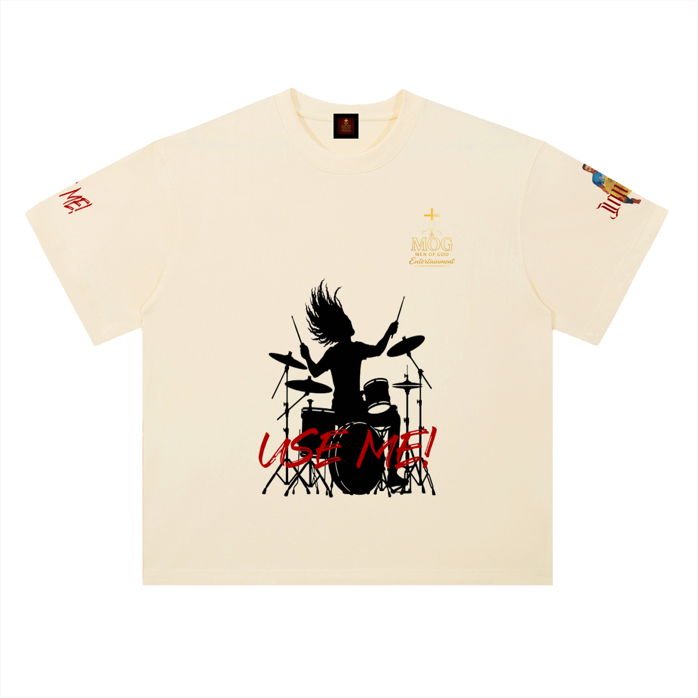 Use Me Drummer (Black) - Cotton T-Shirt