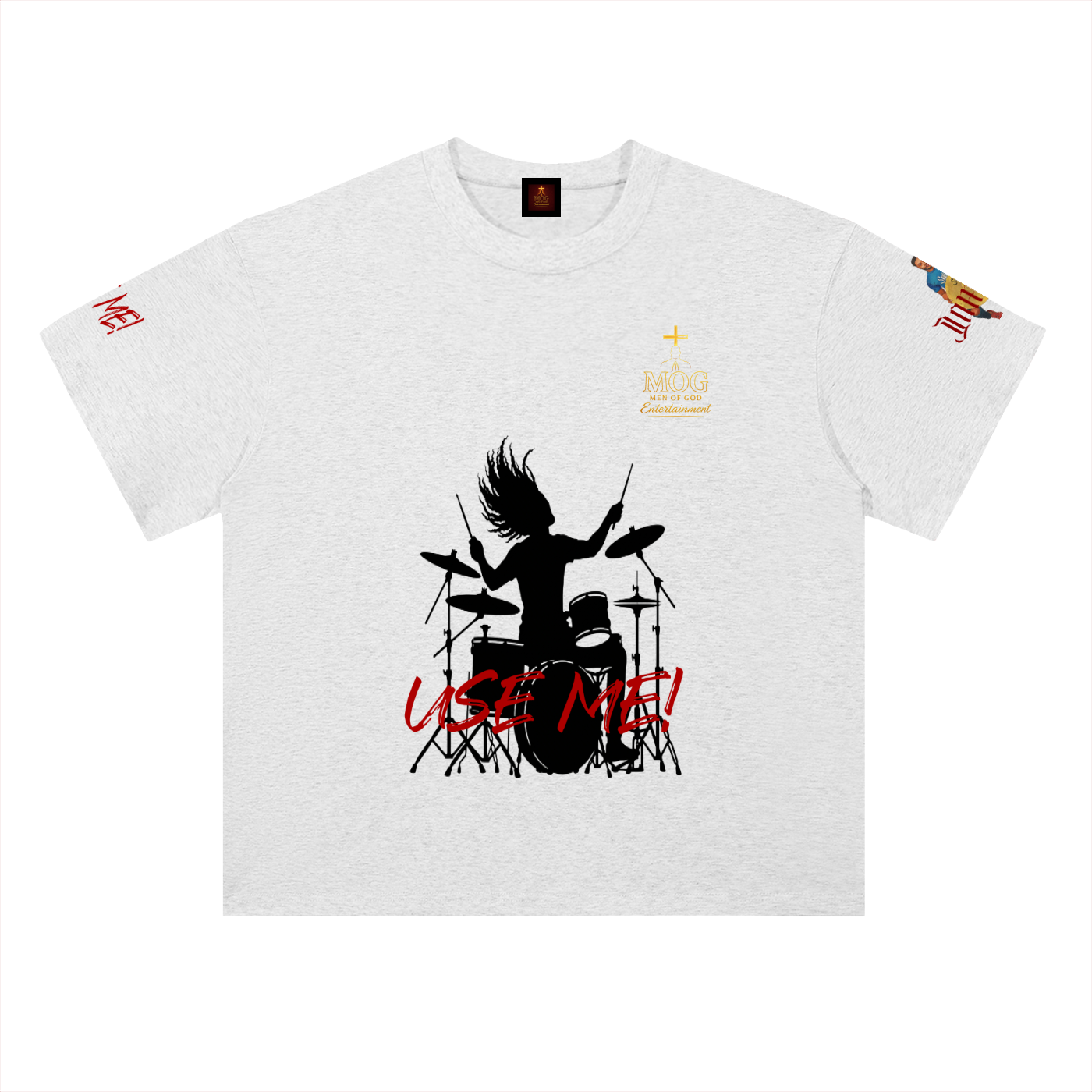 Use Me Drummer (Black) - Cotton T-Shirt