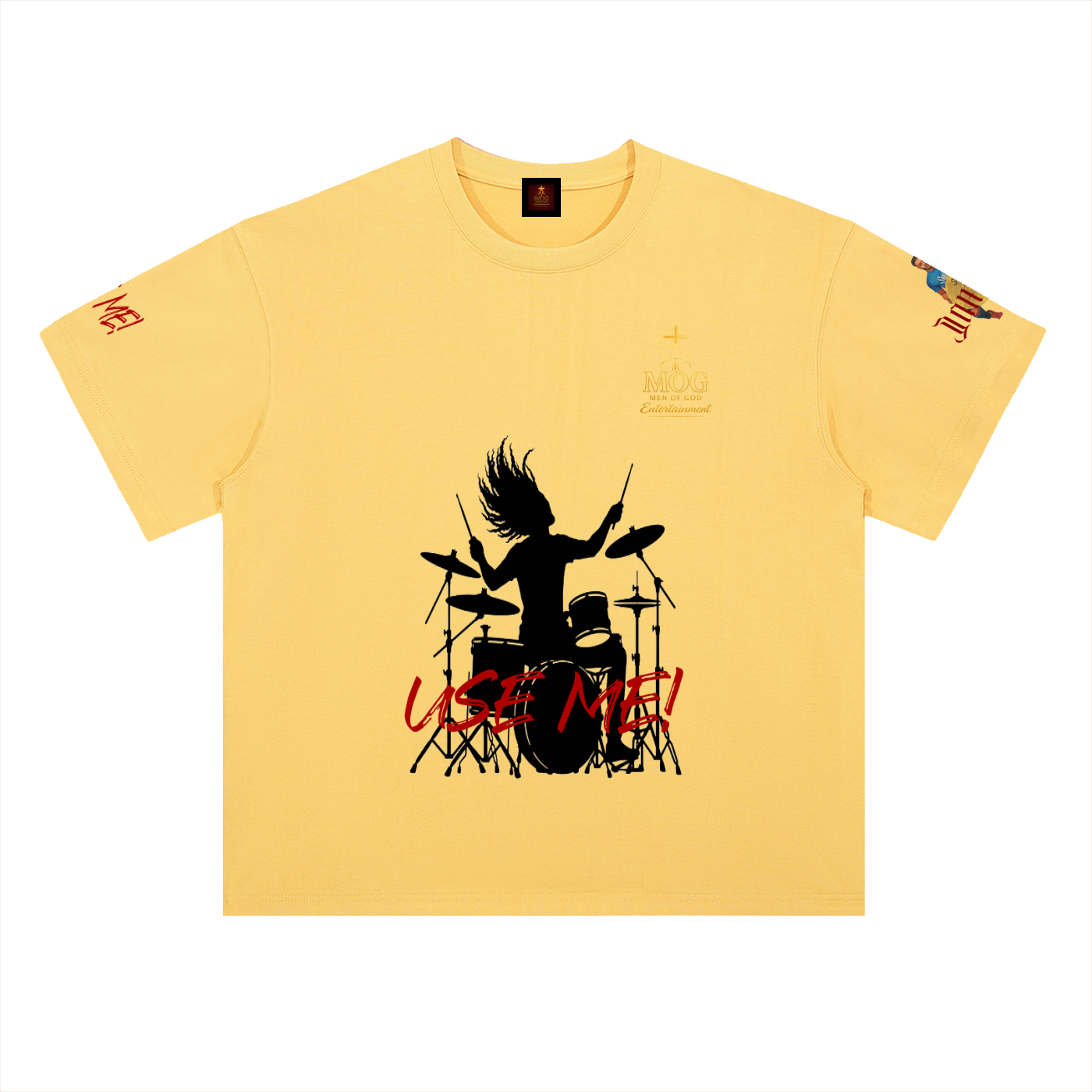 Use Me Drummer (Black) - Cotton T-Shirt